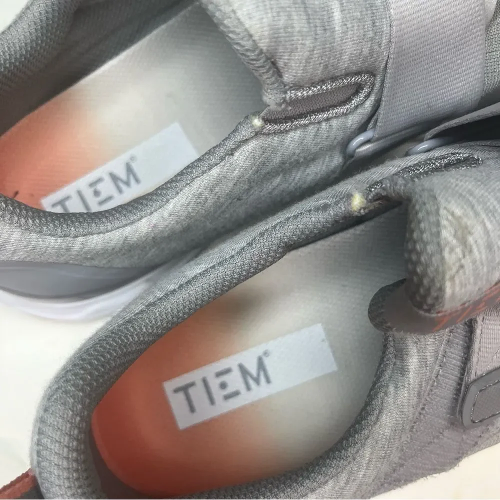 TIEM Slipstream Grey Cycling Shoes Slip On Breathable Mesh Womens Size 11.5 - Picture 7 of 9
